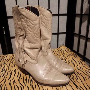 Dingo Women's Cream Western Boots